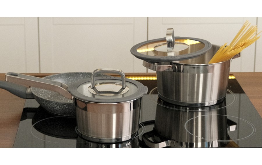 Garnek z pokrywą 1,5 L Moderno 50071