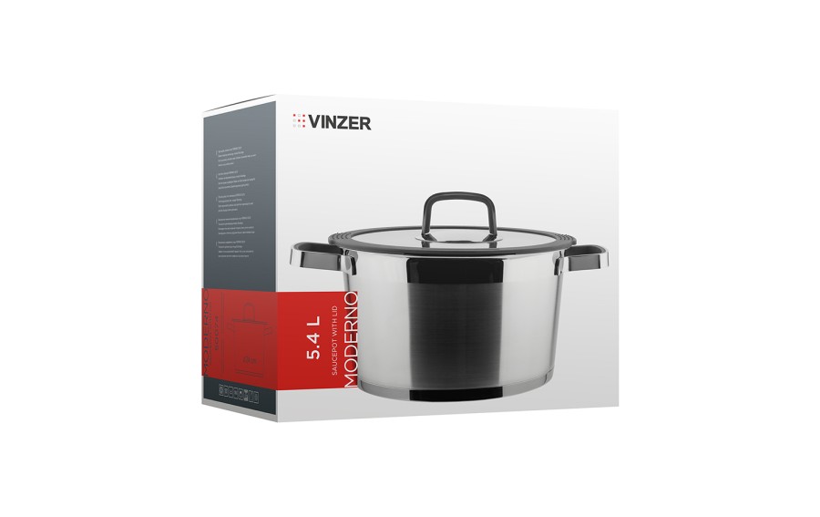 Garnek z pokrywą 5,4 L Moderno 50074