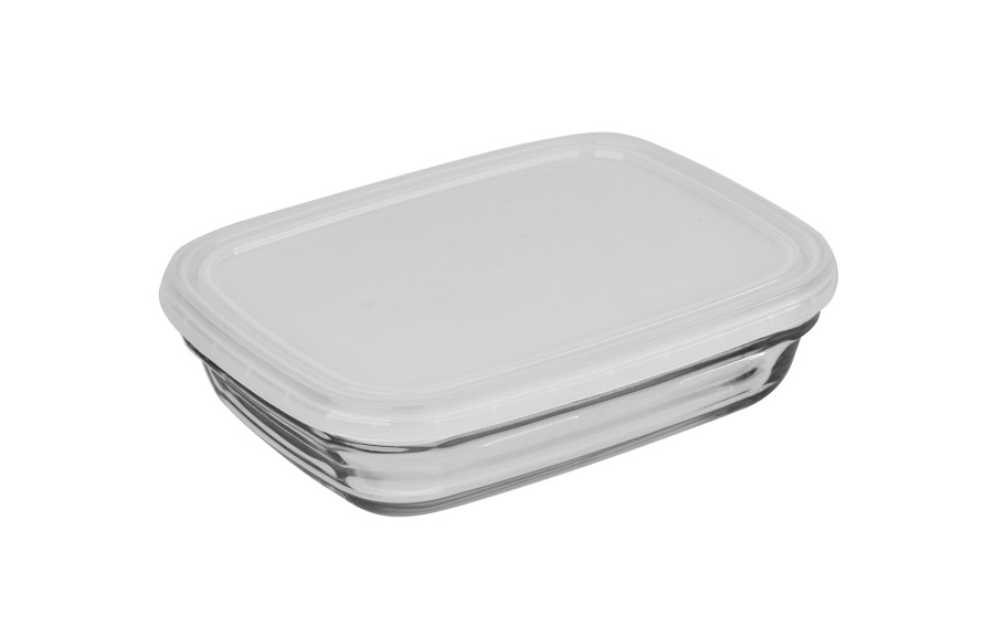 Szklany pojemnik na żywność 800 ml Freshbox Biały