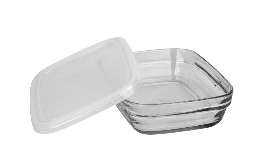 Szklany pojemnik na żywność 800 ml Freshbox Biały