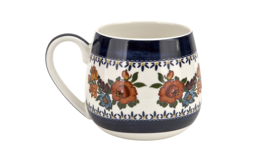 Kubek porcelanowy baryłka 430 ml Indigo 2