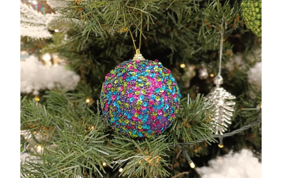 Bombka 10cm (2 szt.) multicolor