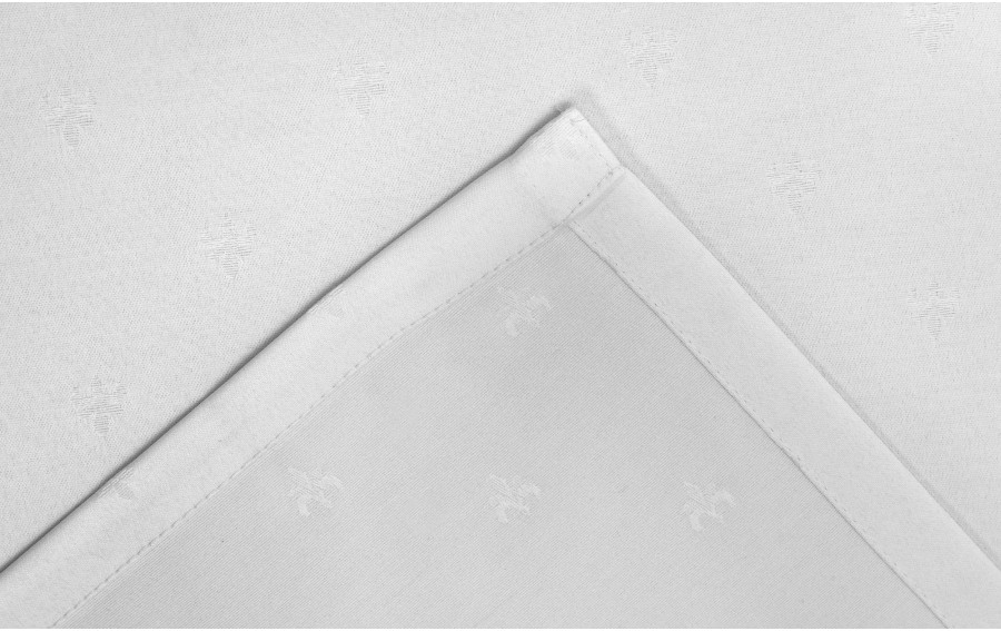 Bieżnik na stół 50x150 cm Tristan 099 White bez plisy