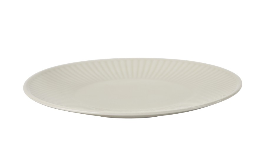 Talerz deserowy 21 cm Dalia Kremowa
