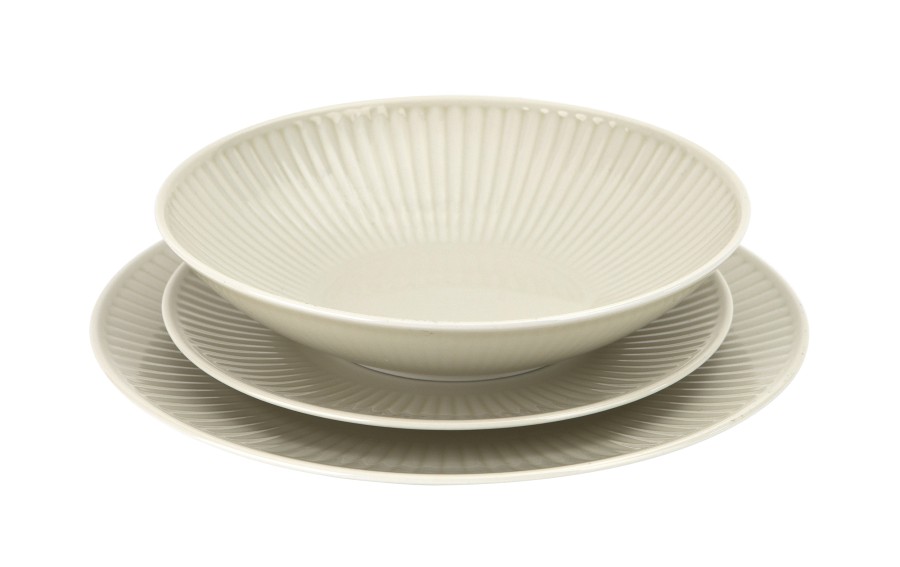 Talerz płytki obiadowy 26 cm Dalia Kremowa