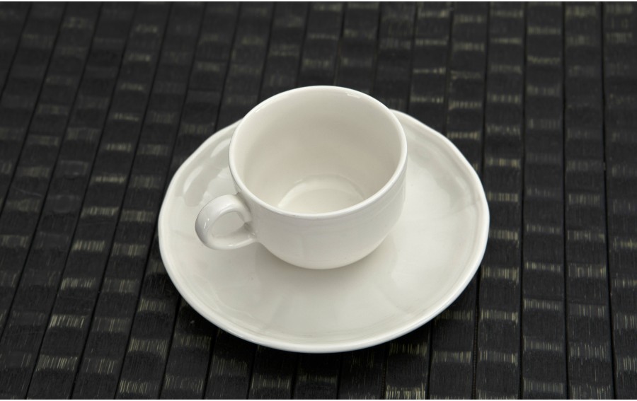 Filiżanka do espresso 100 ml ze spodkiem Castel Cream