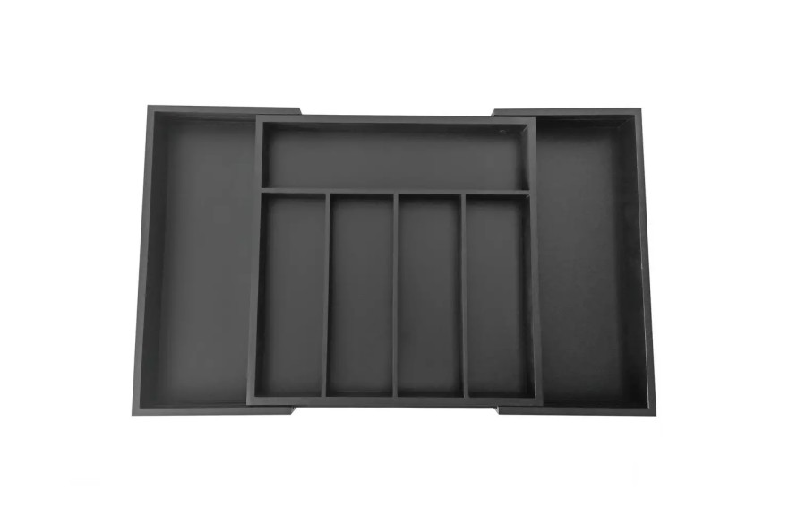 Wkład do szuflady 52x34,5x5 cm bambusowy czarny KH1745
