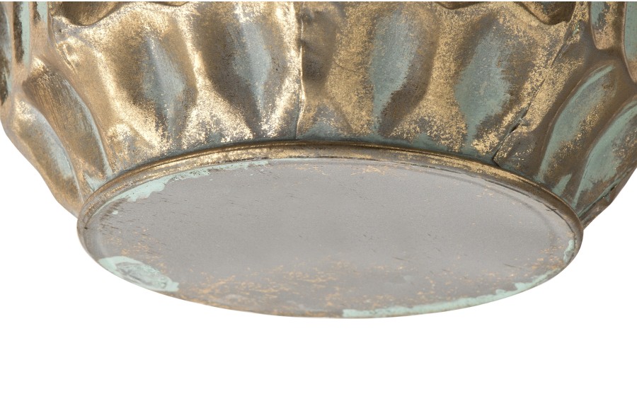 Wazon metalowy 32 cm złoty