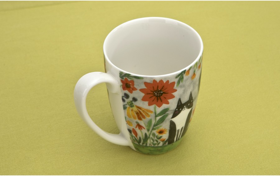 Kubek porcelanowy 350 ml Koci Świat Łąka