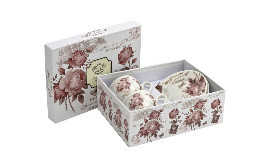 Komplet 2 filiżanek 90 ml + spodki Secesja