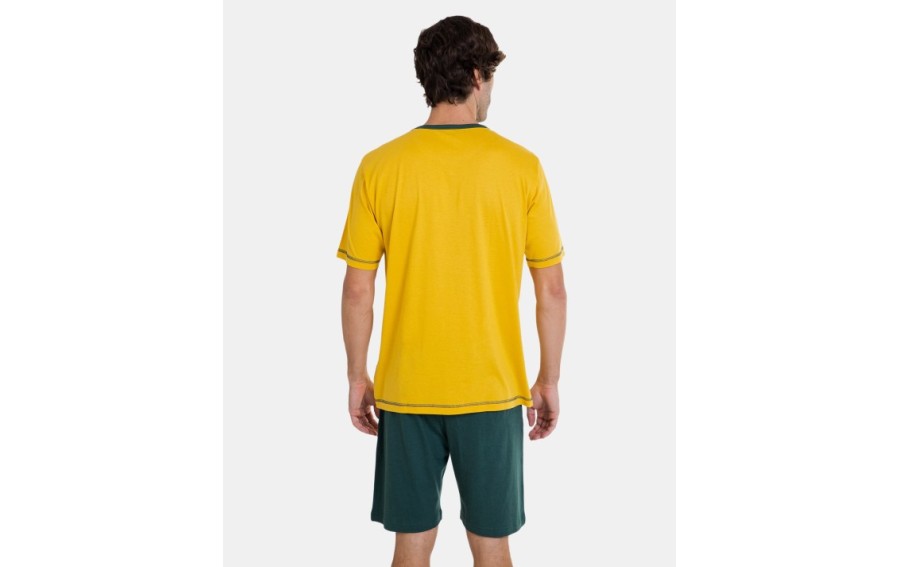 Piżama męska rozm. M P241307 Yellow P66