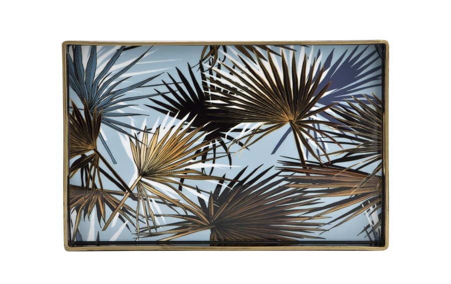 Taca dekoracyjna 40x26x3,5 cm Palmy Tulum 125262