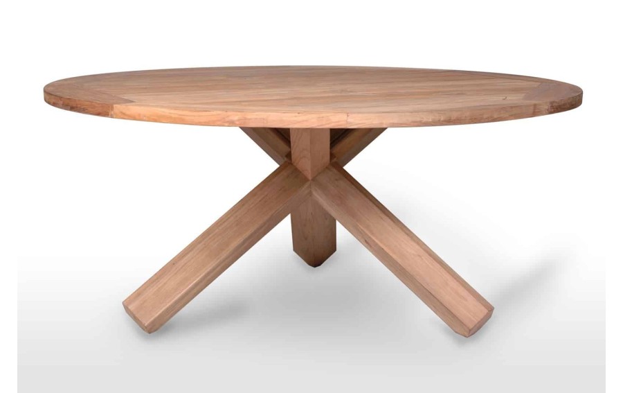 Stół ogrodowy teak BORDEAUX ⌀170cm