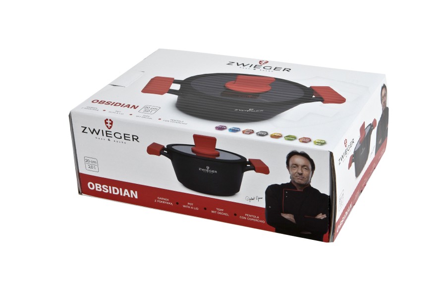 Garnek z pokrywką 2 L Obsidian