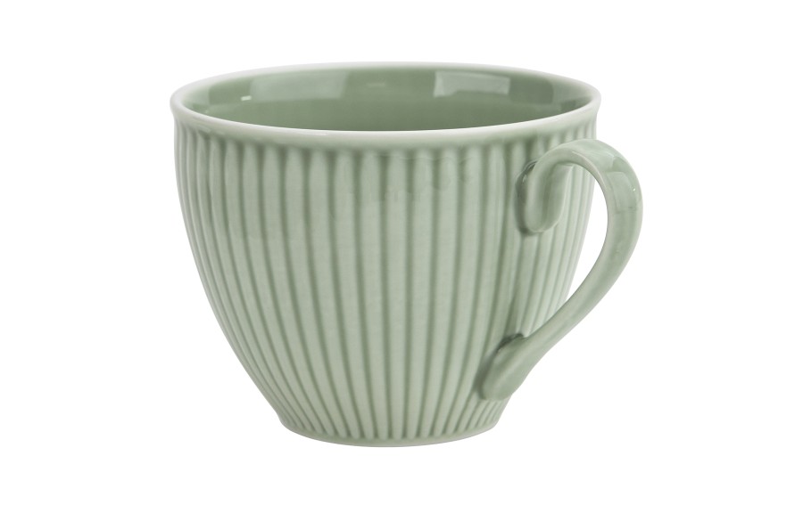Filiżanka porcelanowa 320 ml + spodek Dalia Zielona