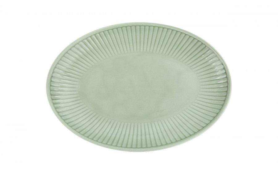 Półmisek owalny 33x24 cm Dalia Zielona