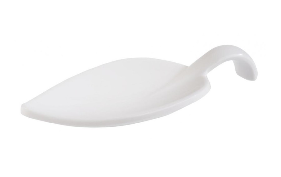 Łyżka dip z melaminy LEAF biała