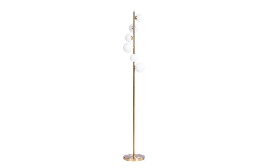 Lampa stojąca podłogowa Sybilla 6 srebrna