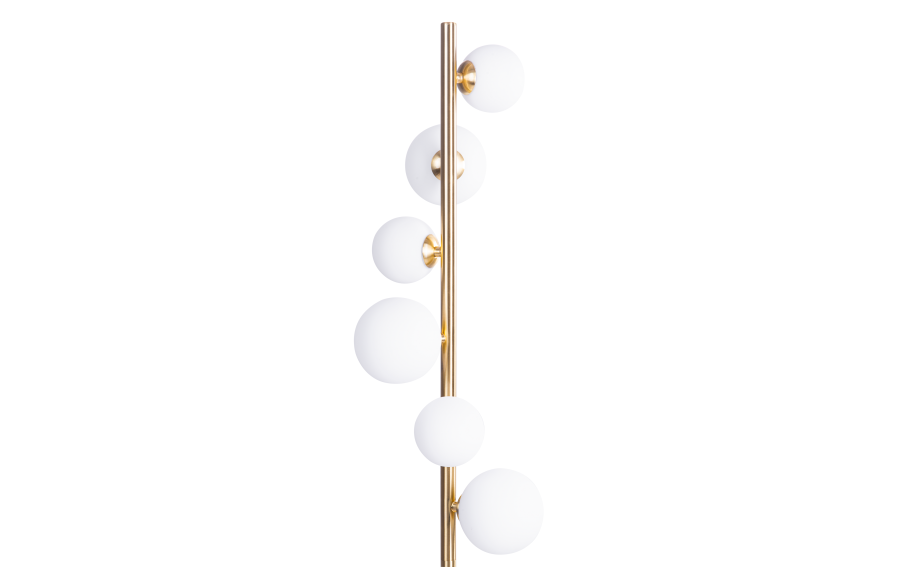 Lampa stojąca podłogowa Sybilla 6 srebrna