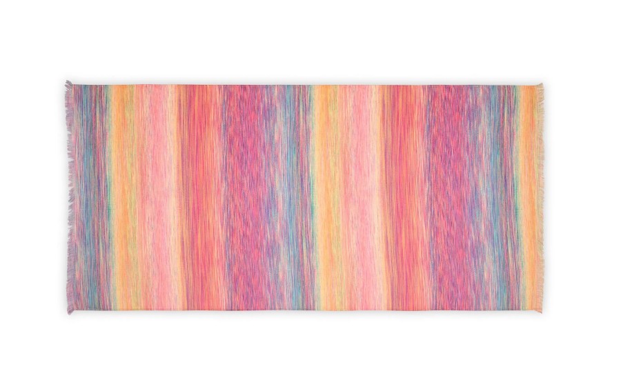 Ręcznik plażowy 90x180 cm Playa z frędzlami 140 C15 paski multicolor