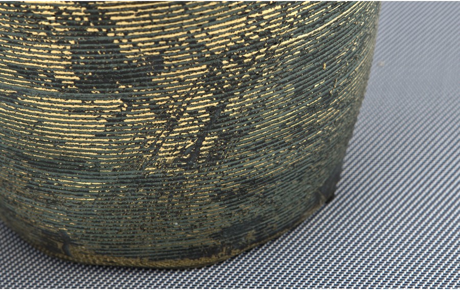 Wazon ceramiczny 31cm niebiesko-złoty AP171368