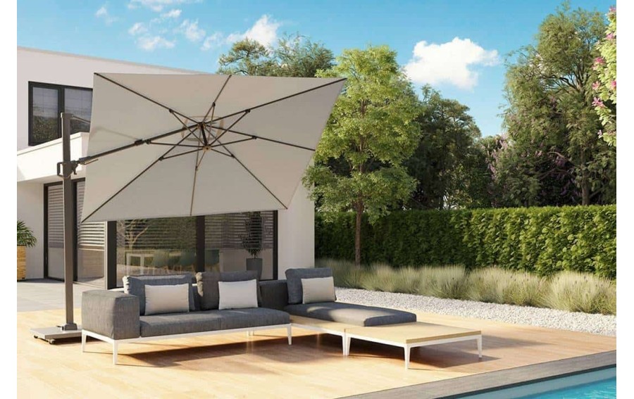 Parasol ogrodowy ​​​​​​Challenger T² Premium 3,5m x 2,6m Manhattan