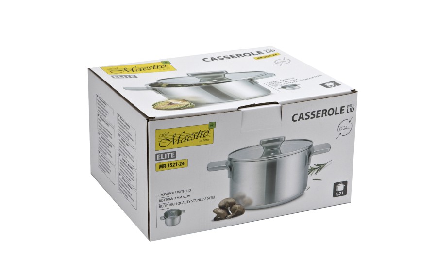 Garnek z pokrywką 24cm Maestro MR-3521-24