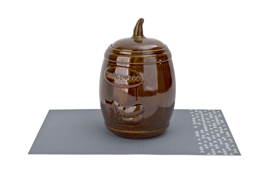 Beczka ceramiczna na ogórki 3,5 L brązowa