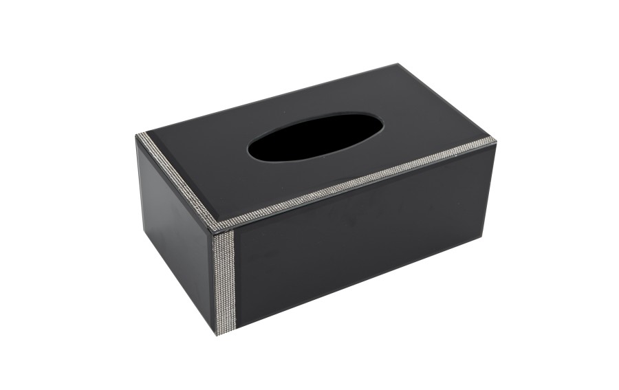 Pudełko na chusteczki 25,5x14,5x10,5cm czarne