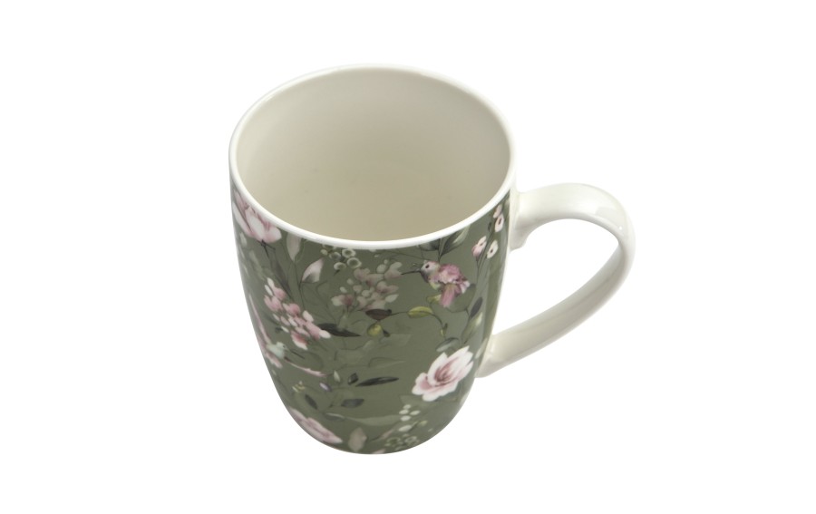 Kubek porcelanowy 360 ml  Grande ciemnozielony wzór 1