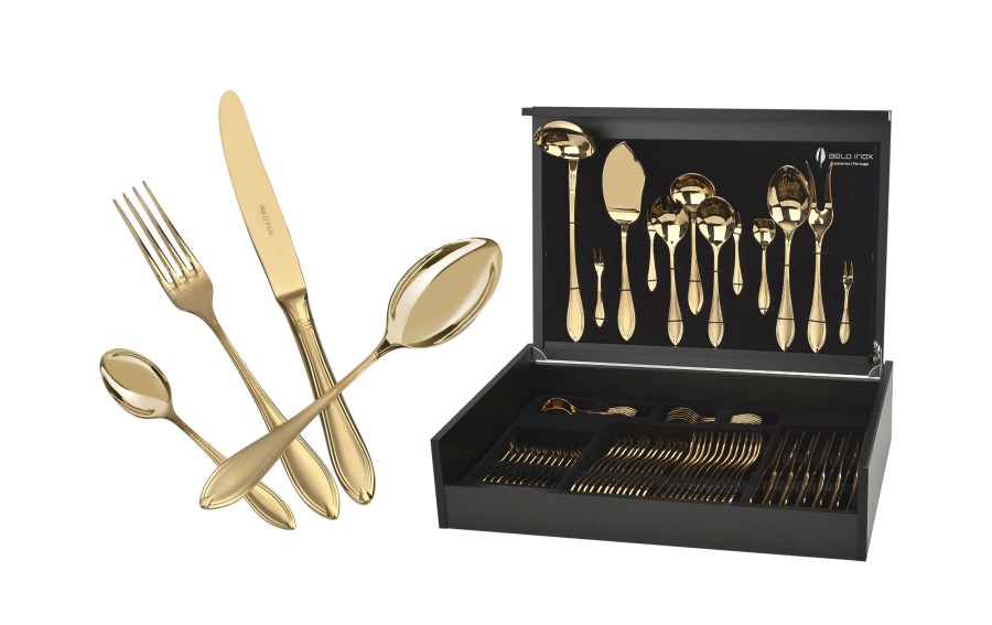 Sztućce Tamisa Satin Titan Gold 12/75 Belo Inox