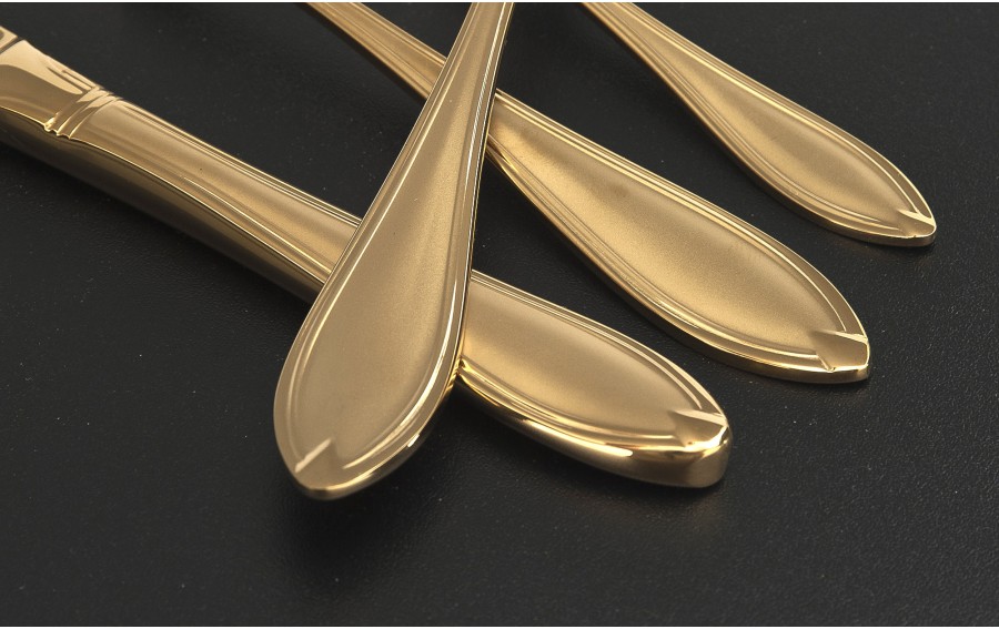 Sztućce Tamisa Satin Titan Gold 12/75 Belo Inox