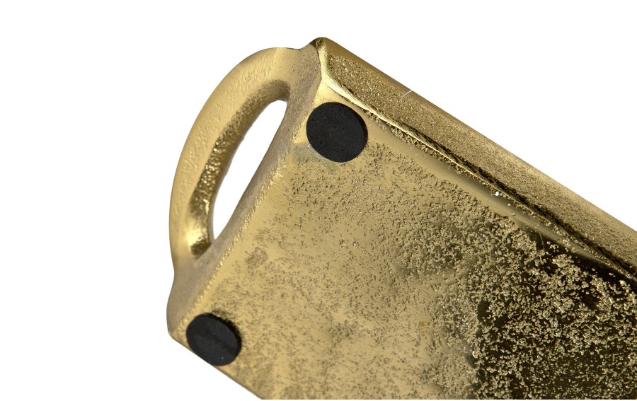 Taca dekoracyjna 35,5x10,5x3 cm złota EW3466