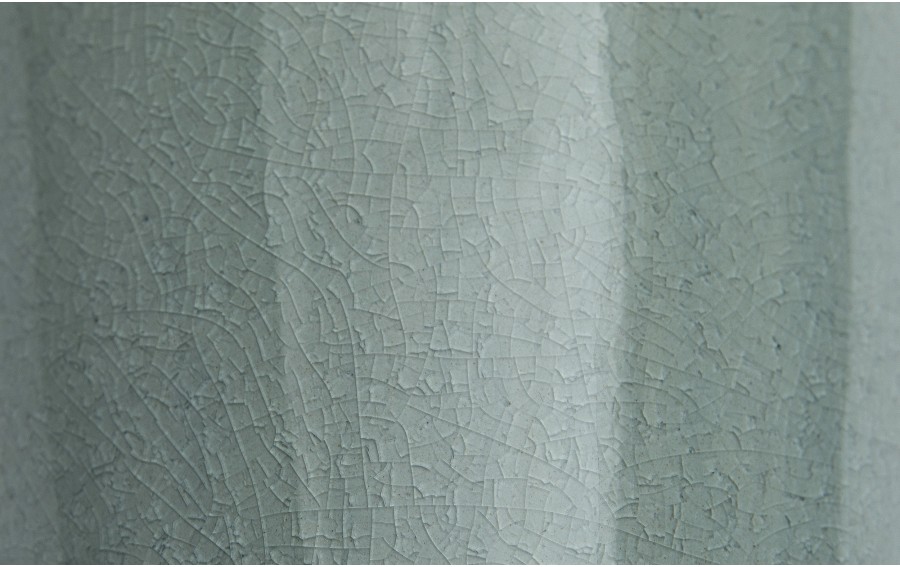 Wazon ceramiczny 25 cm biało-niebieski AP141812