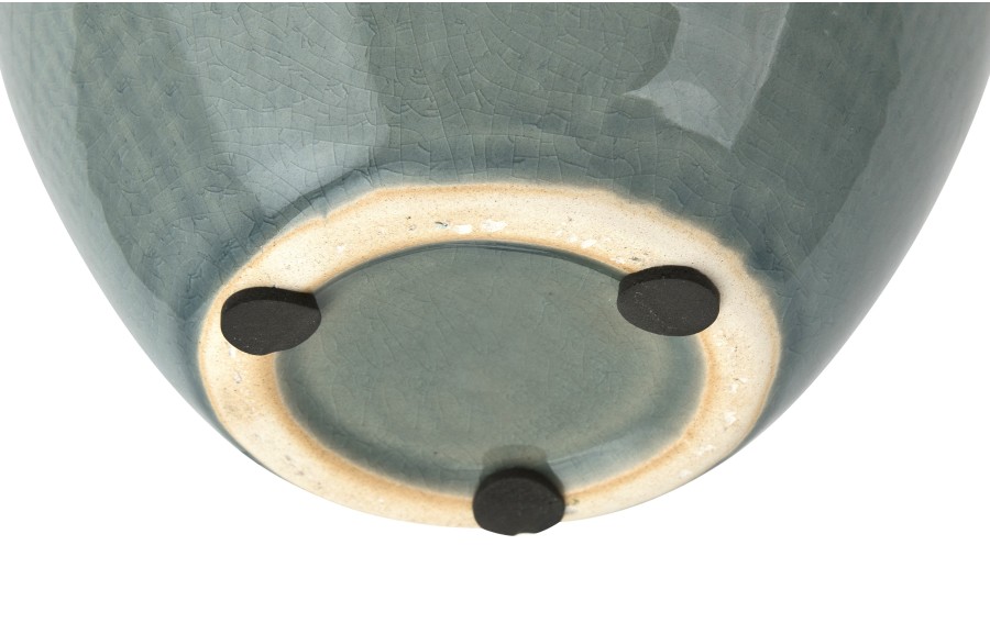 Wazon ceramiczny 16 cm biało-niebieski AP141814