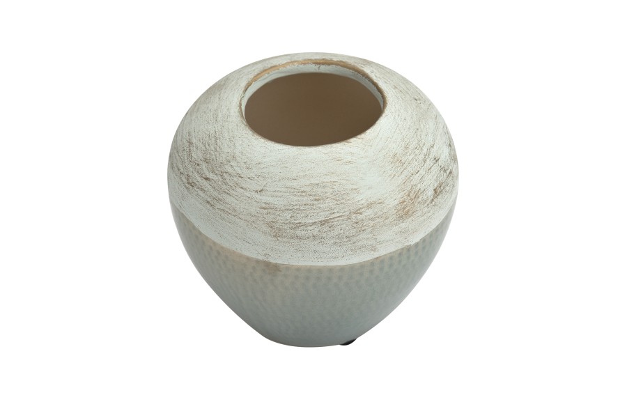 Wazon ceramiczny 13 cm biało-niebieski AP141815