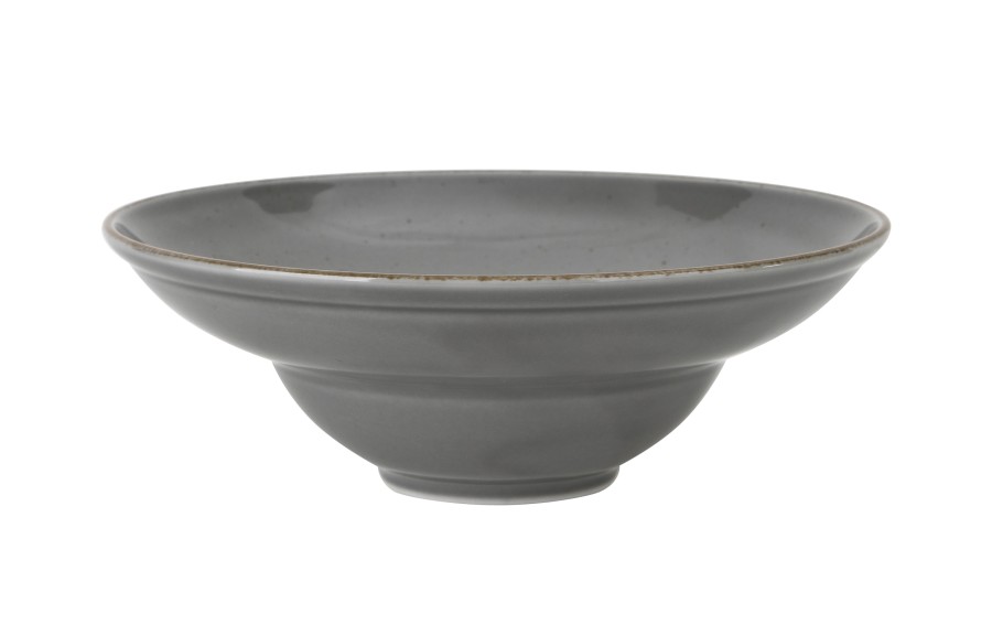 Talerz głęboki do pasty 26 cm Kaszub ART Szary