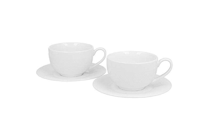 Komplet 2 filiżanek 250 ml + spodki Diamond