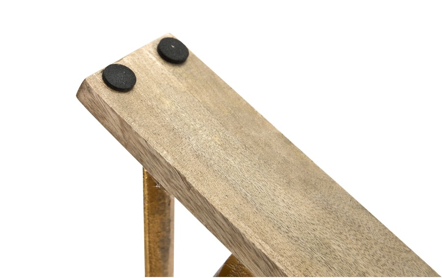 Metalowy świecznik Choinka złota 32 cm duża