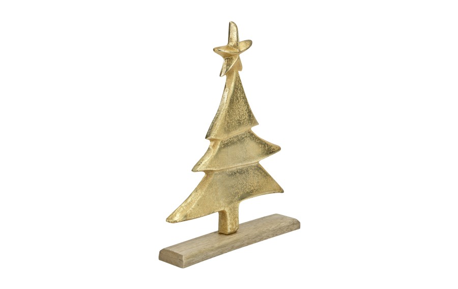 Figurka świąteczna Choinka złota 32 cm