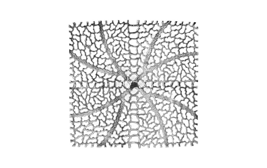 Patera ozdobna 42x42 cm metalowa ażurowa