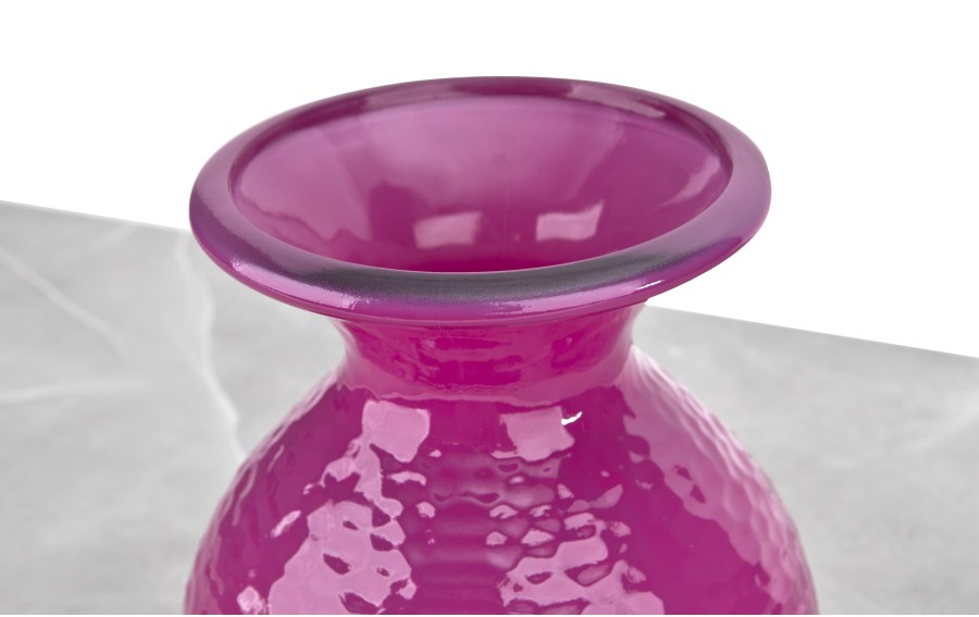 Wazon szklany 24,5 cm różowy 4828 Glossy San Miguel recykling