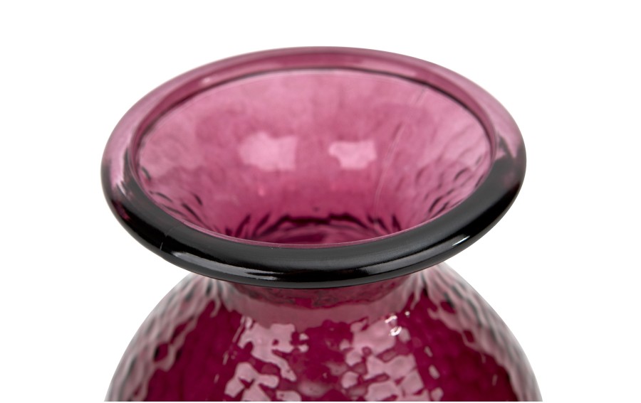 Wazon szklany 18,5 cm bordowy 4829 Paradise San Miguel recykling