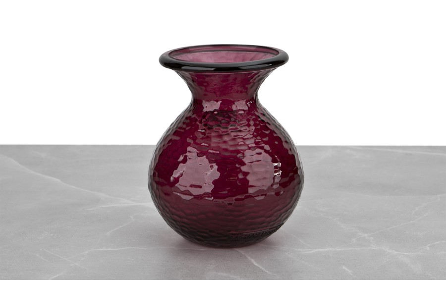 Wazon szklany 18,5 cm bordowy 4829 Paradise San Miguel recykling