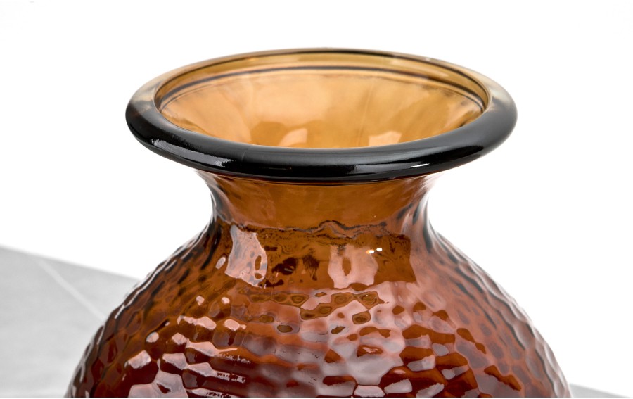 Wazon szklany 33 cm brązowy Paradise San Miguel recykling