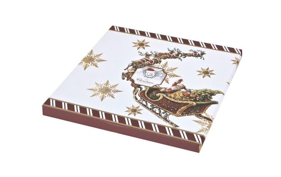 Talerz płytki 27 cm Santa on sleigh
