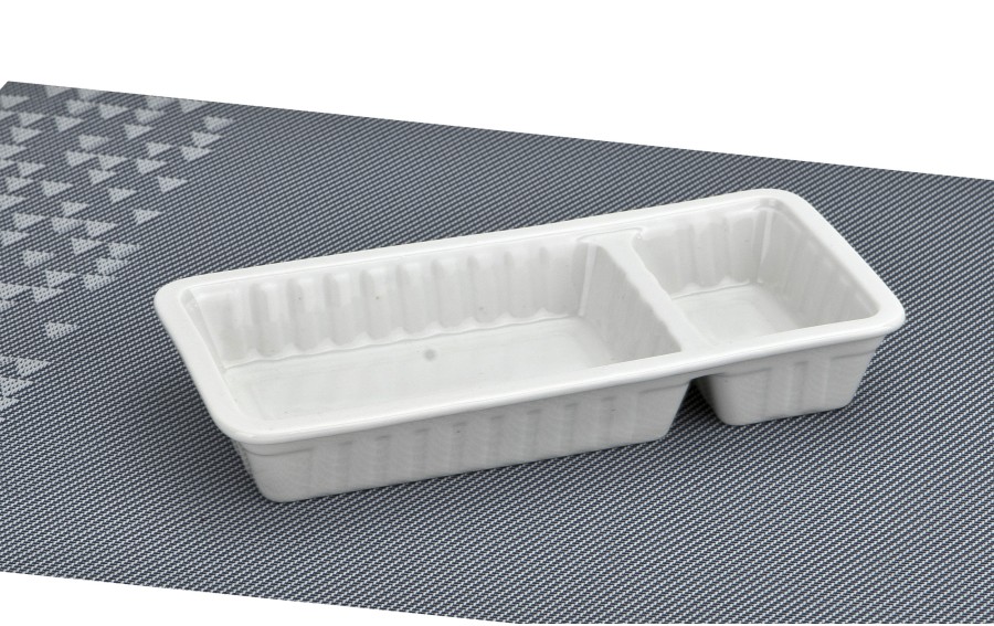 Półmisek na przekąski dwudzielny 20x9,5 cm Food for Fun MPLCo