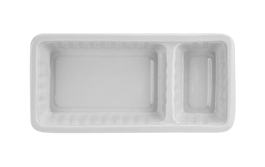 Półmisek na przekąski dwudzielny 20x9,5 cm Food for Fun MPLCo