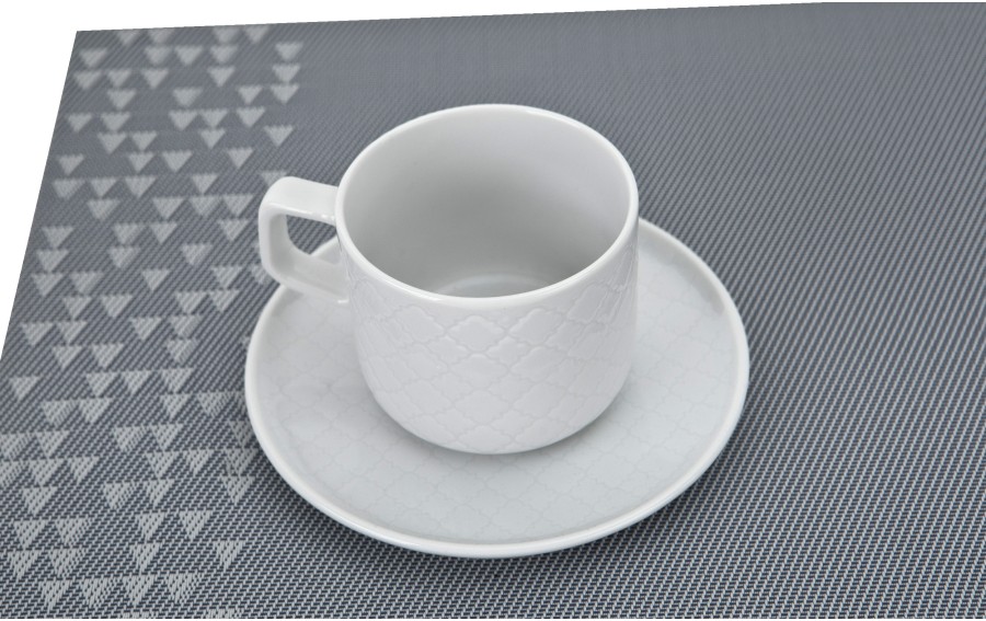 Filiżanka porcelanowa 250 ml + spodek Marrakesz Biały