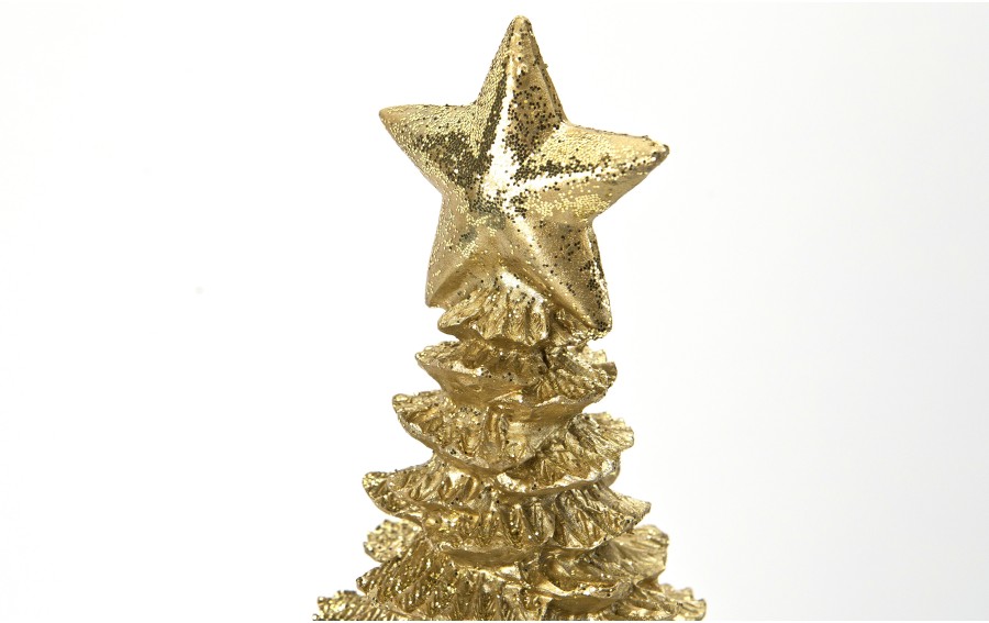 Figurka świąteczna Choinka złota 42,5 cm 171471